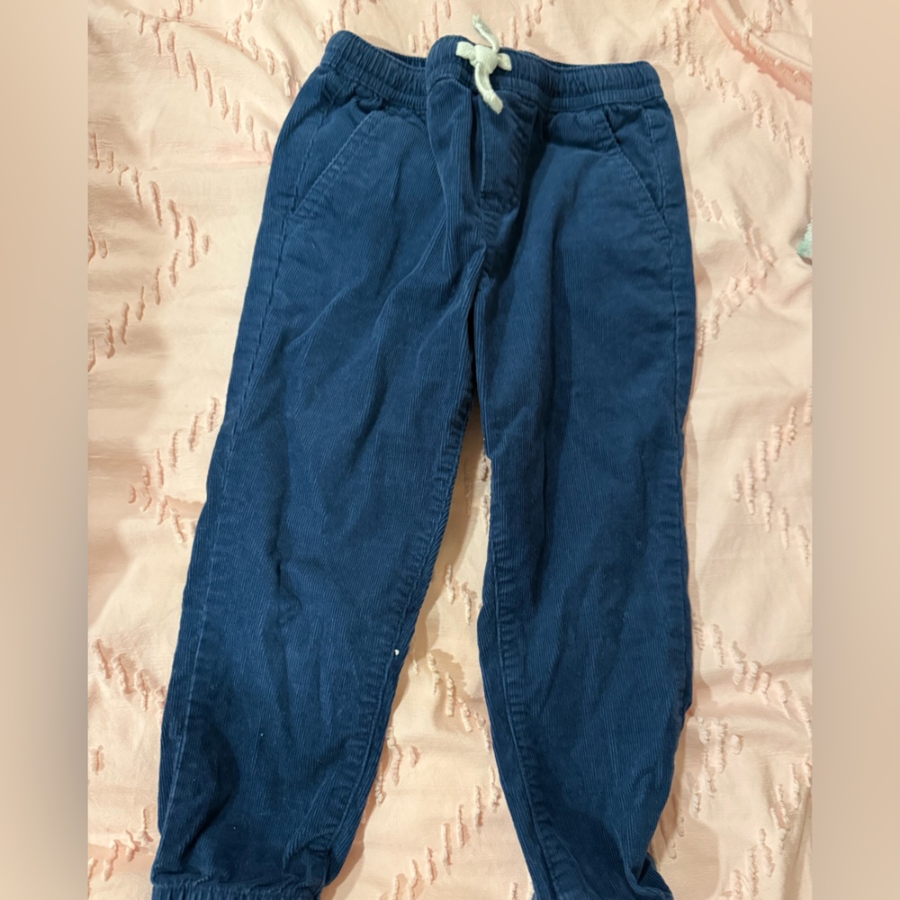 Janie and Jack Navy Corduroy Trousers